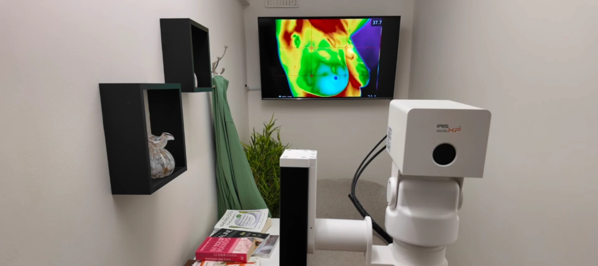 Elysium Grove breast thermography room with infrared imaging equipment