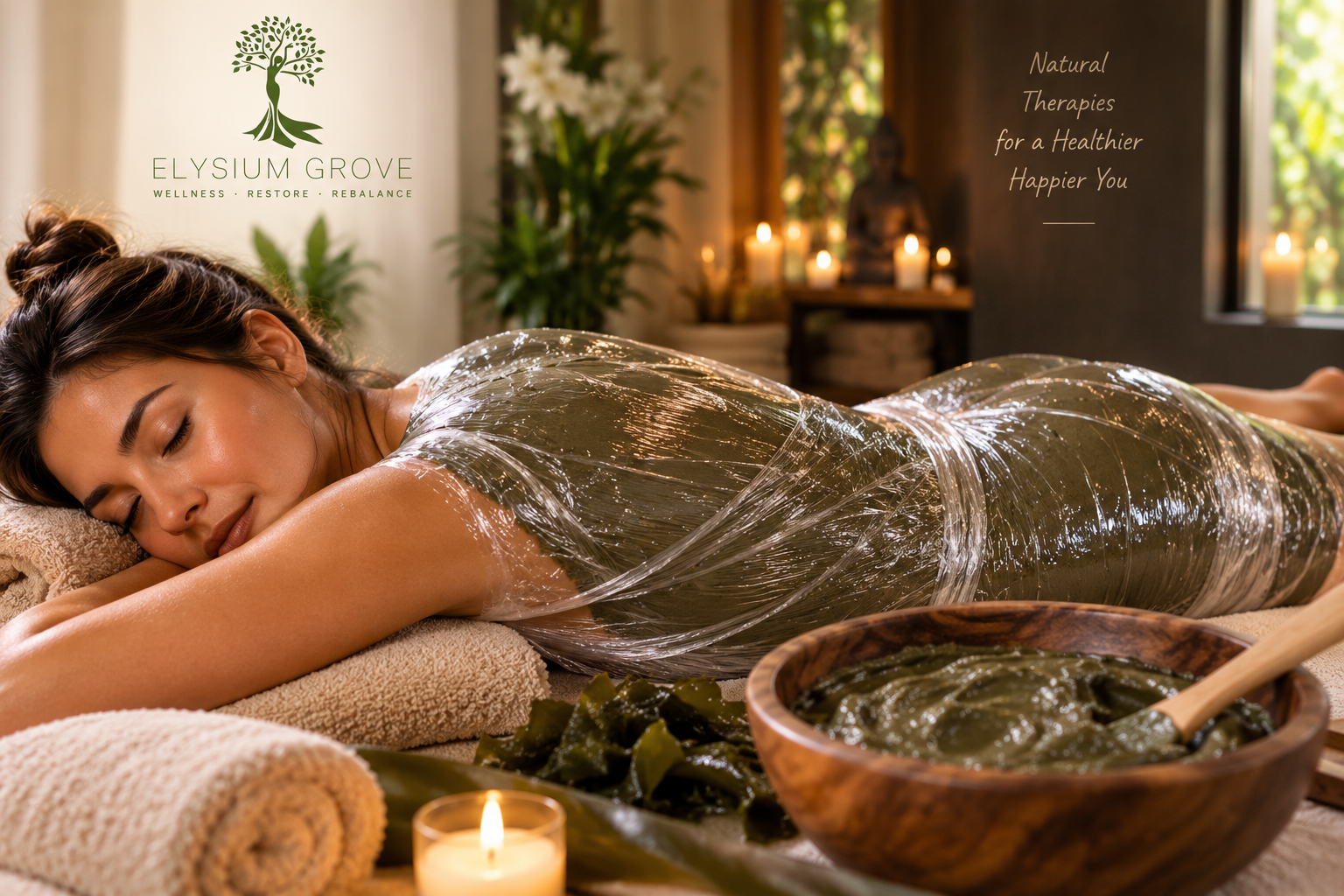 Luxury Thermal Seaweed Clay Treatment at Elysium Grove in Hertfordshire