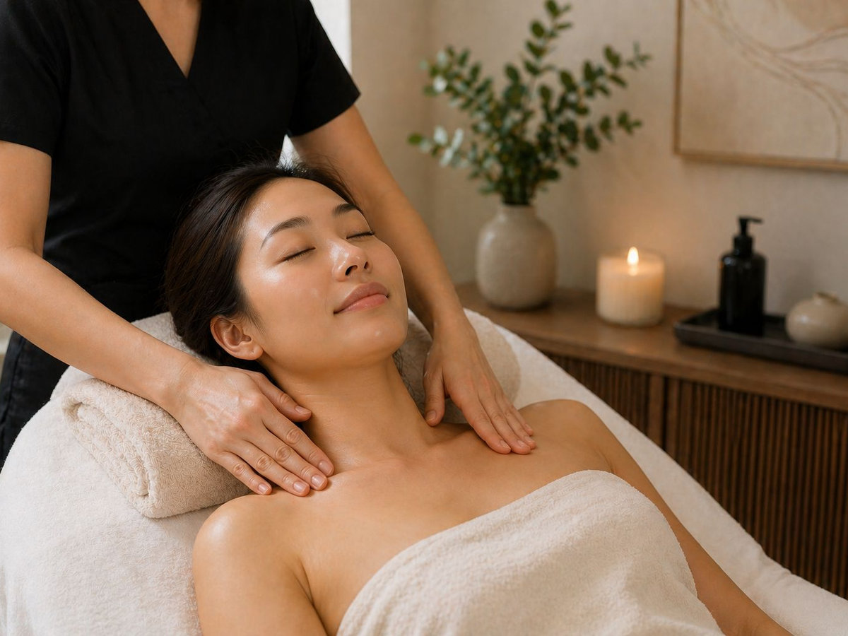 Rebalancing Face Massage including Neck & Shoulders