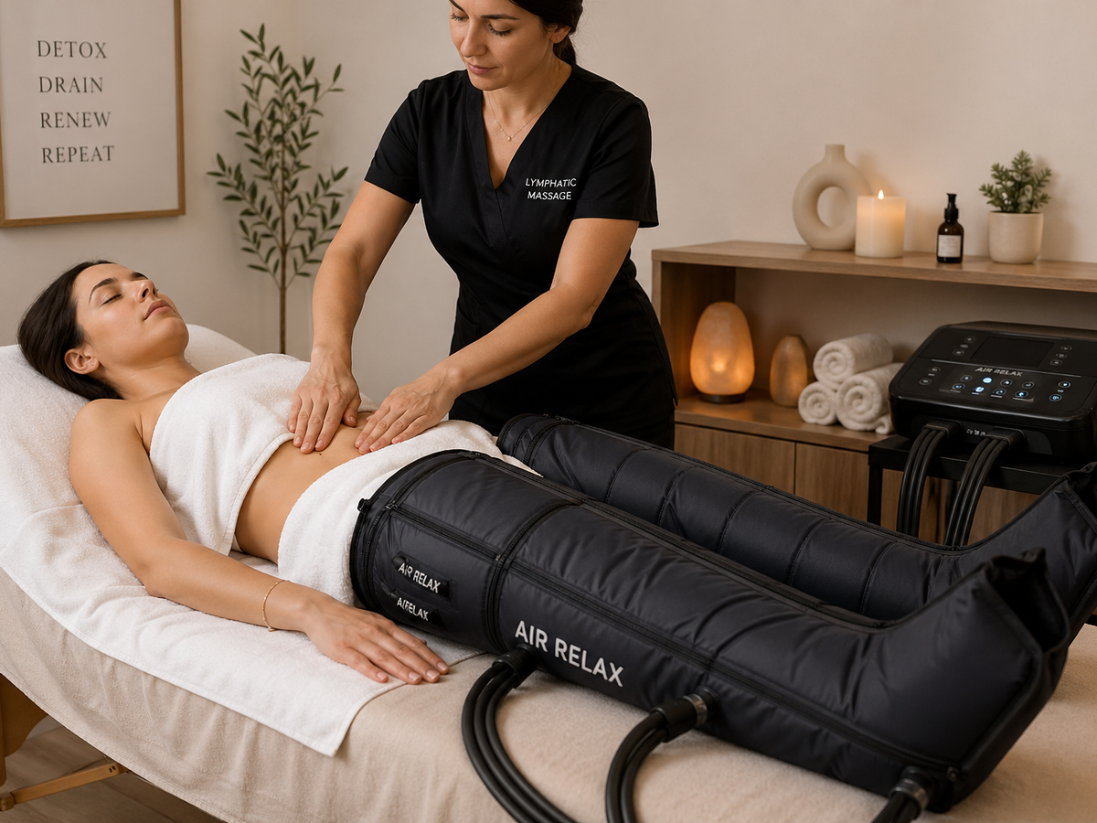 Lymphatic Massage with Compression Boots